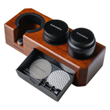 Coffee Tamping Station with Coffee Tamper, Tamper and Bottomless Portafilter Coffee Tamping Station with Coffee Tamper, Tamper and Bottomless Portafilter