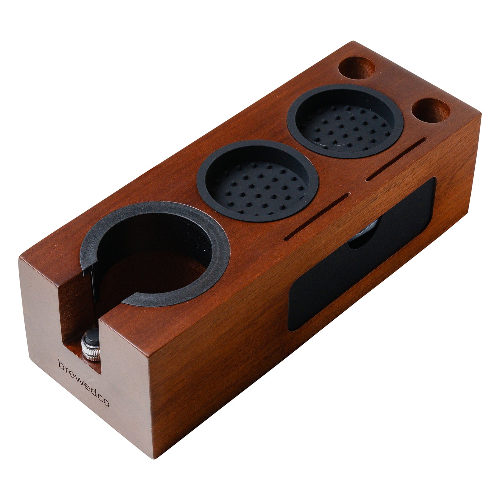 Tamping Station with Coffee Tamper, Self Leveling Tamper, Bottomless Portafilter