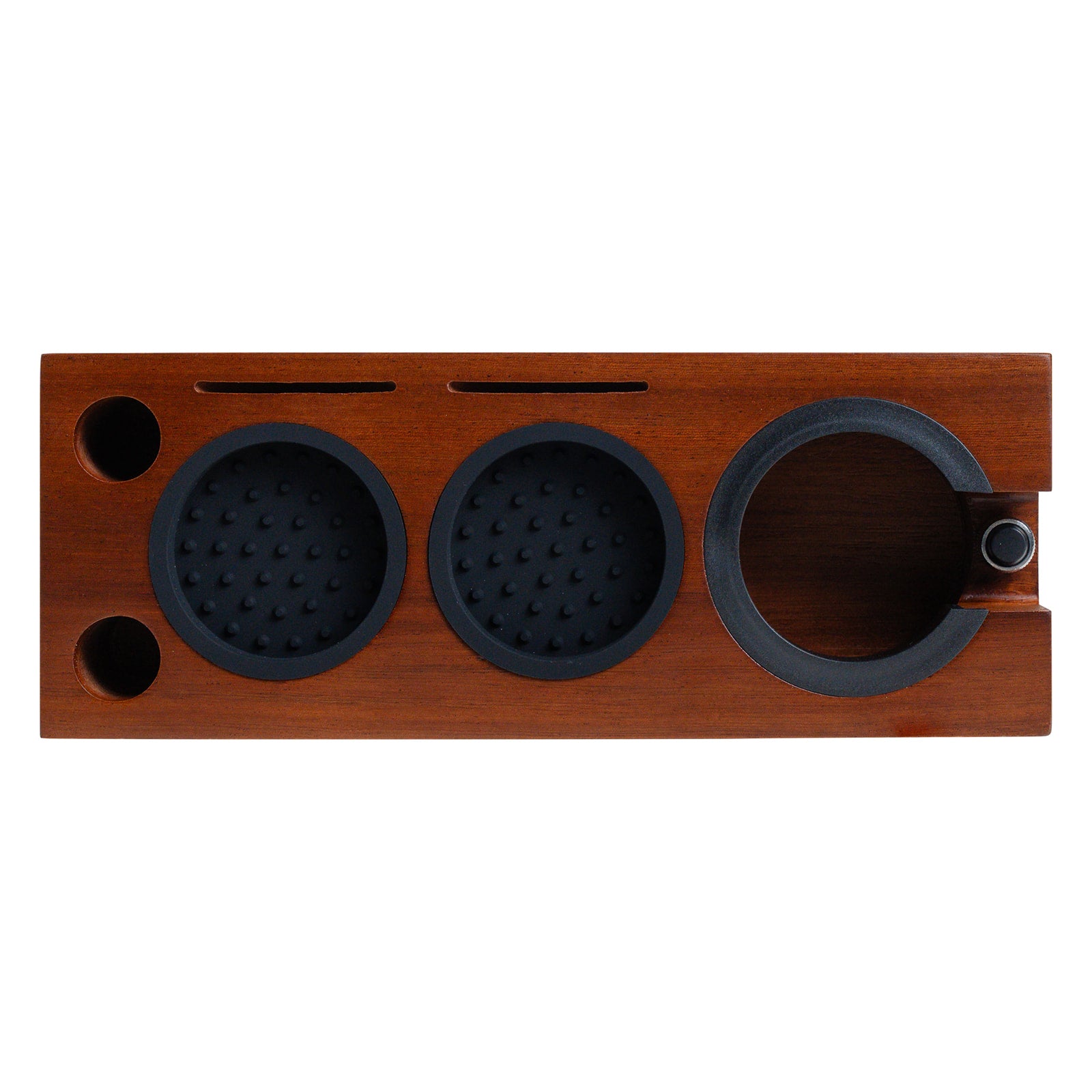 Tamping Station with Coffee Tamper, Self Leveling Tamper, Bottomless Portafilter